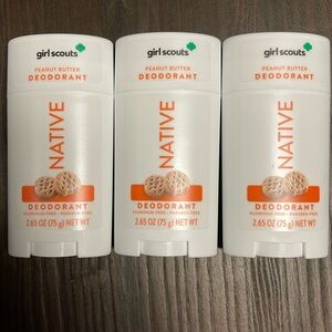 3 Pack Native Deodorant Stick Aluminum Free Limited Edition Girl Scout Cookies